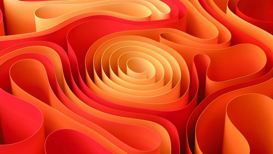 artistic orange design pattern